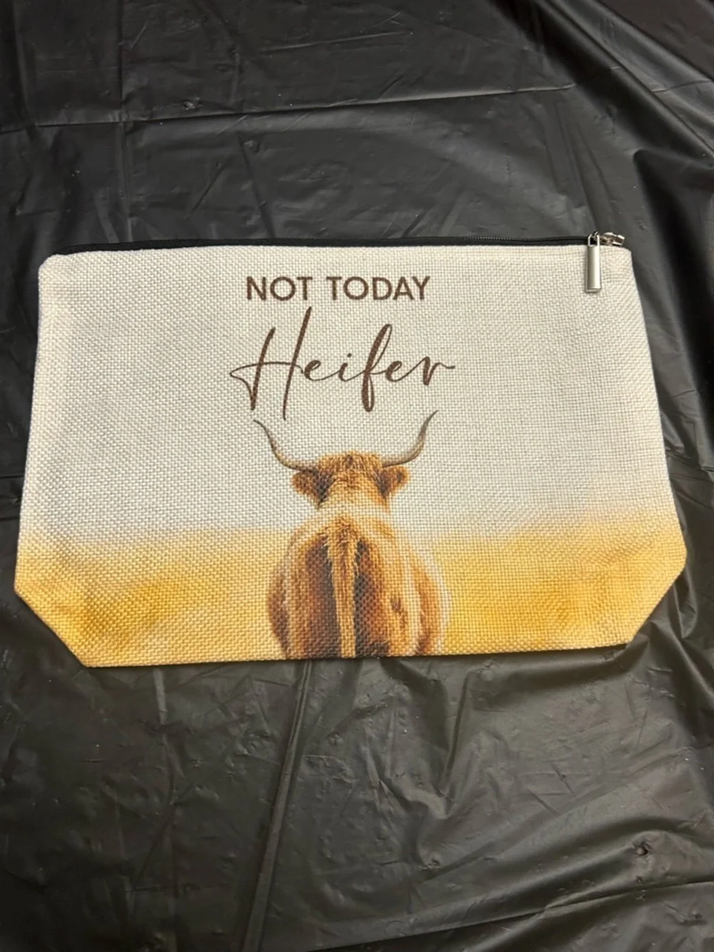 Not Today Heifer Zip Pouch